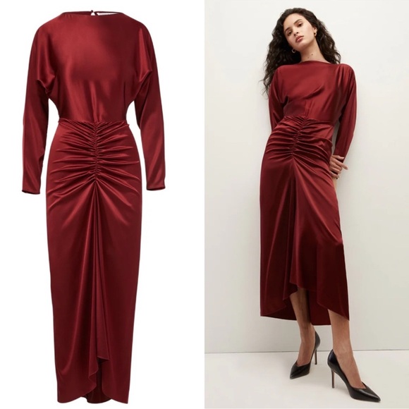 Veronica Beard Dresses & Skirts - NEW, Veronica Beard Sabri Long Sleeves midi modest silk Dress Size 0